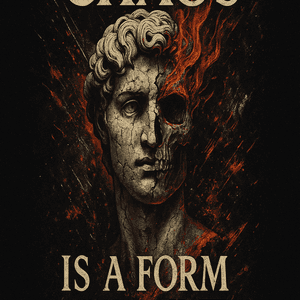 chaosisaformofartblacktshirt
